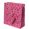 Set of Six Recycled Cotton Gift Bags Tag Pink Circles Design Arcadia Home